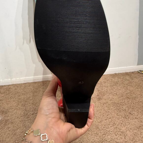 Red Heart Cowgirl Boots Sz 43 - Picture 5 of 9